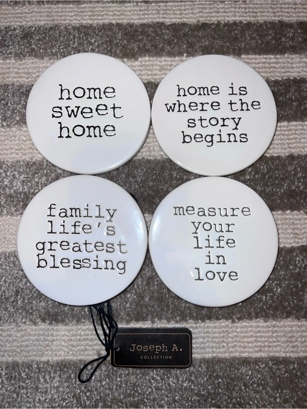 Set of 4 Ceramic Coasters